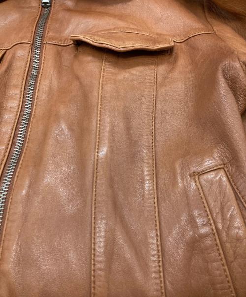 Retro Grade（レトログレード）Retro Grade (レトログレード) ラムレザージャケット ブラウン サイズ:Mの古着・服飾アイテム