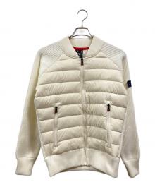 G-Stage（ジーステージ）の古着「ニット切替ダウンジャケット」｜ホワイト