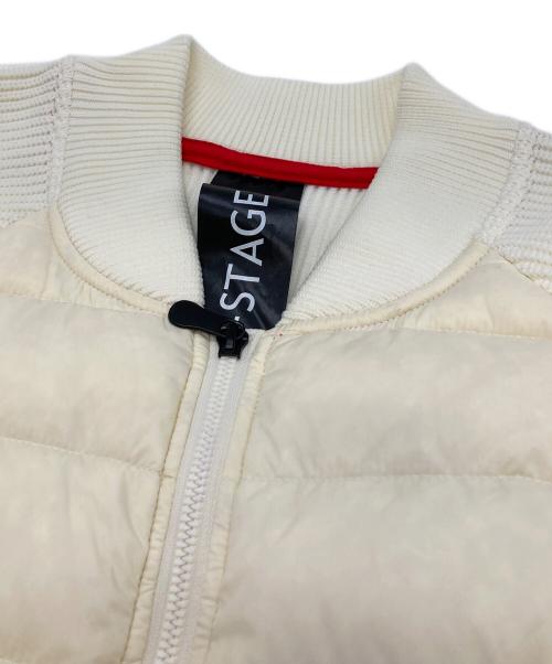 G-Stage（ジーステージ）G-Stage (ジーステージ) ニット切替ダウンジャケット ホワイト サイズ:46の古着・服飾アイテム