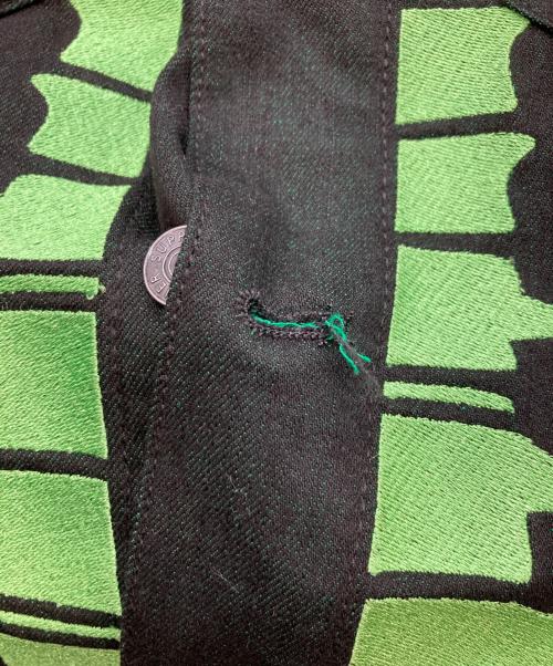 SUPPLIER（サプライヤー）SUPPLIER (サプライヤー) デニムジャケット グリーン×ブラック サイズ:Ⅼの古着・服飾アイテム