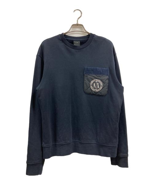 ARMANI EXCHANGE（アルマーニ エクスチェンジ）ARMANI EXCHANGE (アルマーニ エクスチェンジ) スウェット ネイビー サイズ:Sの古着・服飾アイテム