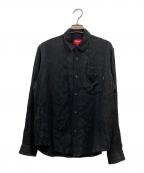 SUPREMEシュプリーム）の古着「Snakeskin Jacquard Shirt」｜ブラック