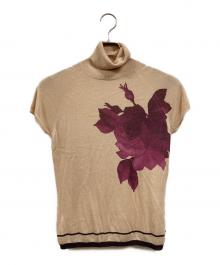 MaxMara（マックスマーラ）の古着「タートルネックニット」｜ベージュ