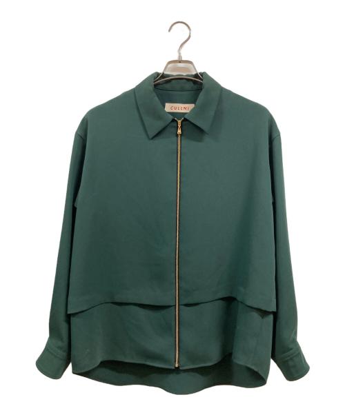 CULLNI（クルニ）CULLNI (クルニ) レイヤードジップシャツ グリーン サイズ:1の古着・服飾アイテム