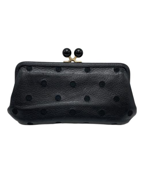 Perche（ペルケ）Perche (ペルケ) アクリル玉がま口長財布 ブラックの古着・服飾アイテム