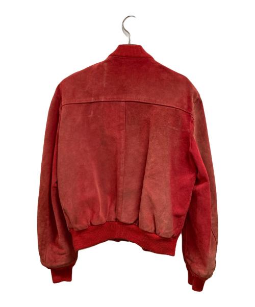 Schott（ショット）Schott (ショット) スエードブルゾン レッド サイズ:42の古着・服飾アイテム