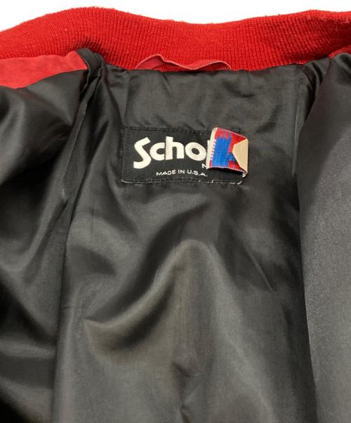 Schott（ショット）Schott (ショット) スエードブルゾン レッド サイズ:42の古着・服飾アイテム