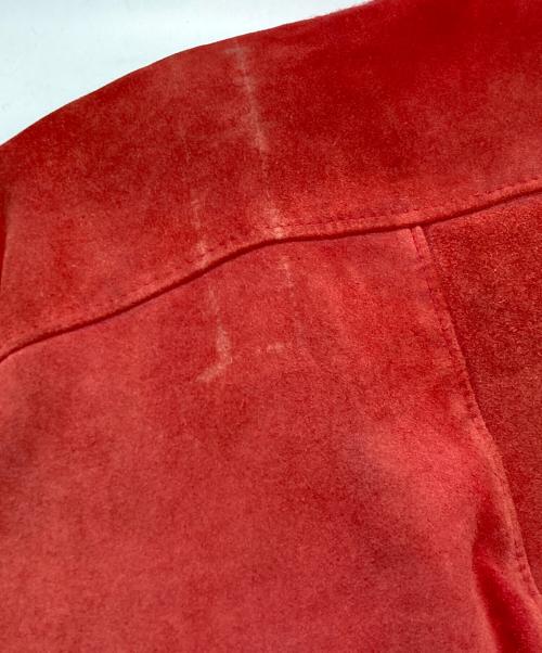 Schott（ショット）Schott (ショット) スエードブルゾン レッド サイズ:42の古着・服飾アイテム