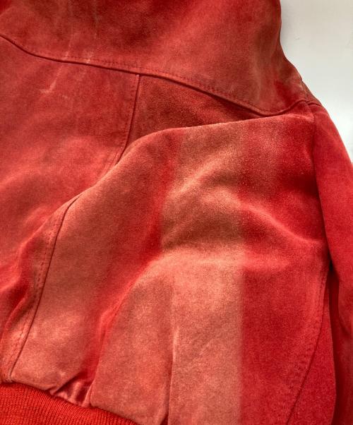 Schott（ショット）Schott (ショット) スエードブルゾン レッド サイズ:42の古着・服飾アイテム