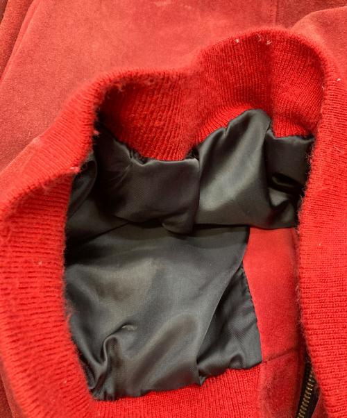 Schott（ショット）Schott (ショット) スエードブルゾン レッド サイズ:42の古着・服飾アイテム
