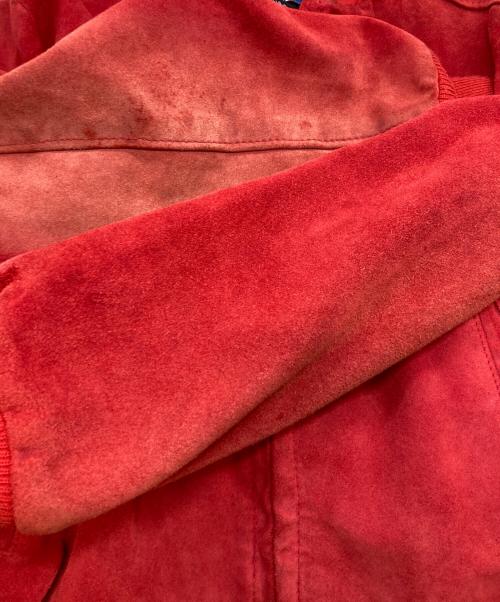 Schott（ショット）Schott (ショット) スエードブルゾン レッド サイズ:42の古着・服飾アイテム