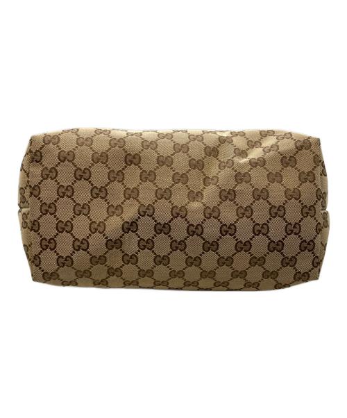 GUCCI（グッチ）GUCCI (グッチ) パテントレザートートバッグ ブラウンの古着・服飾アイテム