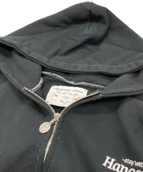 hangoverz clothez（ハングオーバーズ）HANGOVERZ CLOTHEZ (ハングオーバーズ) ジップパーカー ブラック サイズ:Mの古着・服飾アイテム