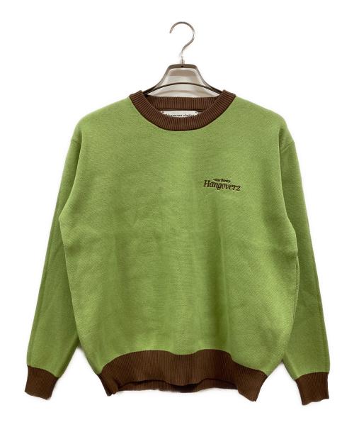 hangoverz clothez（ハングオーバーズ）HANGOVERZ CLOTHEZ (ハングオーバーズ) 刺繍ニット グリーン サイズ:XLの古着・服飾アイテム
