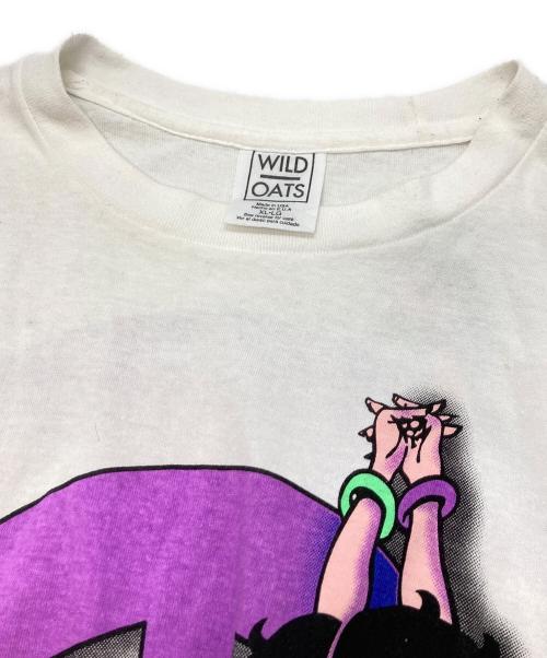 WILD OATS（ワイルド オーツ）WILD OATS (ワイルド オーツ) プリントTシャツ ホワイト サイズ:XLの古着・服飾アイテム