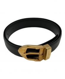 LOUIS VUITTON（ルイ ヴィトン）の古着「サンチュールクラシックベルト」｜ブラック×ゴールド