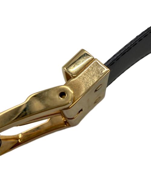 LOUIS VUITTON（ルイ ヴィトン）LOUIS VUITTON (ルイ ヴィトン) サンチュールクラシックベルト ブラック×ゴールド サイズ:38/35の古着・服飾アイテム