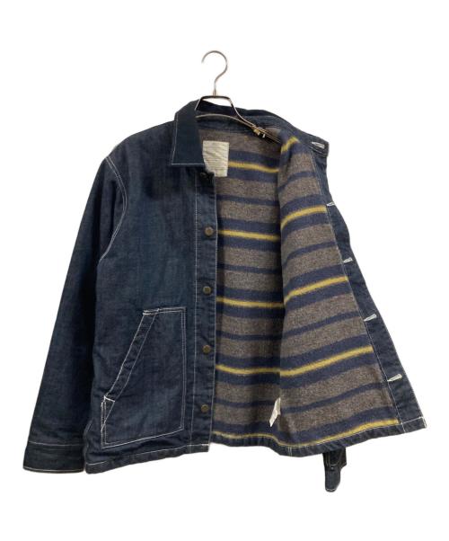 RADIALL（ラディアル）RADIALL (ラディアル) 刺繍入りデニムジャケット インディゴ サイズ:Ｍの古着・服飾アイテム