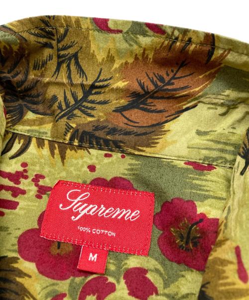SUPREME（シュプリーム）Supreme (シュプリーム) オープンカラーシャツ グリーン×ブラウン サイズ:Ｍの古着・服飾アイテム
