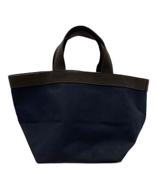 Herve Chapelier（エルベシャプリエ）Herve Chapelier (エルベシャプリエ) 舟形トートバッグバッグ ブラウン×ネイビーの古着・服飾アイテム