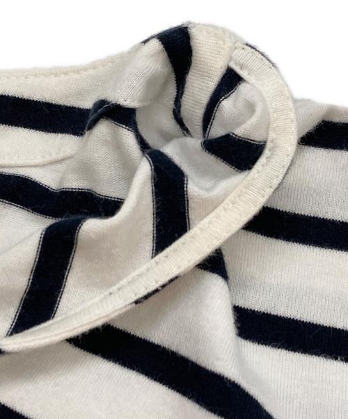 BLUE LABEL CRESTBRIDGE（ブルーレーベルクレストブリッジ）BLUE LABEL CRESTBRIDGE (ブルーレーベルクレストブリッジ) ボーダーカットソー ホワイト×ネイビー サイズ:Ｍの古着・服飾アイテム