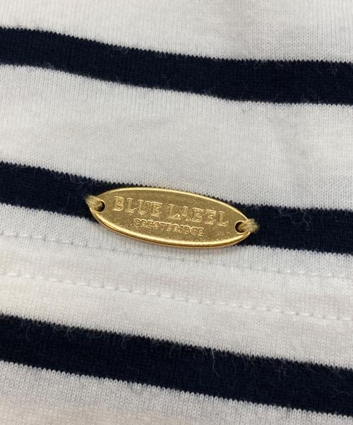 BLUE LABEL CRESTBRIDGE（ブルーレーベルクレストブリッジ）BLUE LABEL CRESTBRIDGE (ブルーレーベルクレストブリッジ) ボーダーカットソー ホワイト×ネイビー サイズ:Ｍの古着・服飾アイテム