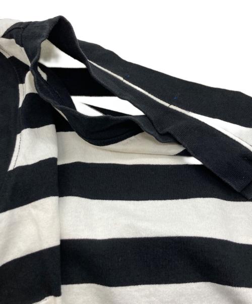 BLUE LABEL CRESTBRIDGE（ブルーレーベルクレストブリッジ）BLUE LABEL CRESTBRIDGE (ブルーレーベルクレストブリッジ) ボーダーワンピース ブラック×ホワイト サイズ:Mの古着・服飾アイテム