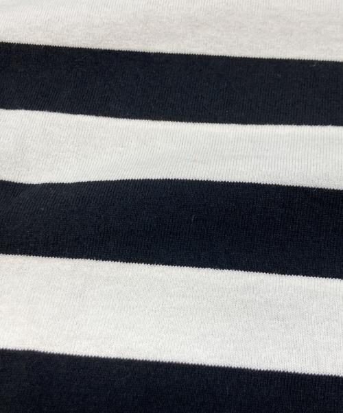 BLUE LABEL CRESTBRIDGE（ブルーレーベルクレストブリッジ）BLUE LABEL CRESTBRIDGE (ブルーレーベルクレストブリッジ) ボーダーワンピース ブラック×ホワイト サイズ:Mの古着・服飾アイテム