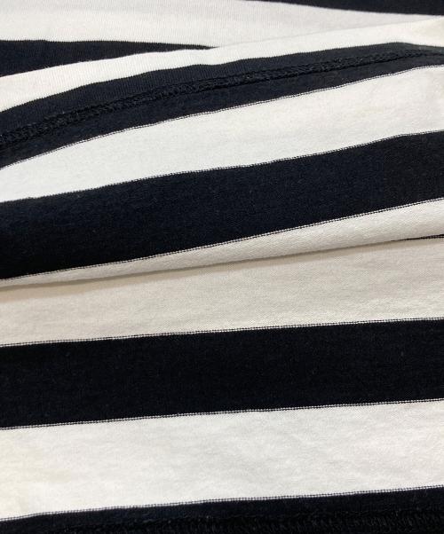 BLUE LABEL CRESTBRIDGE（ブルーレーベルクレストブリッジ）BLUE LABEL CRESTBRIDGE (ブルーレーベルクレストブリッジ) ボーダーワンピース ブラック×ホワイト サイズ:Mの古着・服飾アイテム