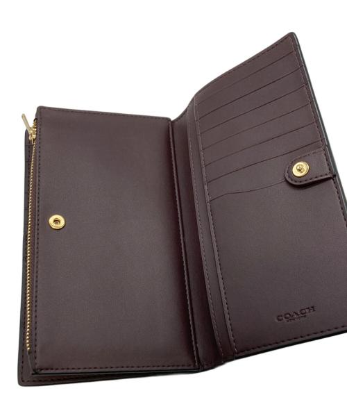 COACH（コーチ）COACH (コーチ) スリム ジップ ウォレット ブラックの古着・服飾アイテム