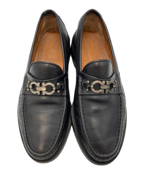 Salvatore Ferragamo（サルヴァトーレ フェラガモ）Salvatore Ferragamo (サルヴァトーレ フェラガモ) ガンチーニローファー ブラック サイズ:8 1/2の古着・服飾アイテム