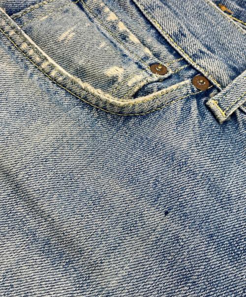 GUCCI（グッチ）GUCCI (グッチ) ヴィンテージ加工デニムパンツ インディゴ サイズ:50の古着・服飾アイテム