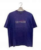 BALENCIAGAバレンシアガ）の古着「TOP MODEL TEE」｜ブルー