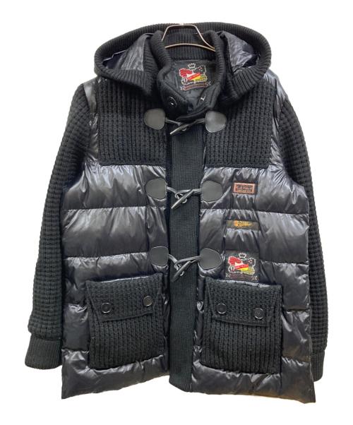 KARL HELMUT（カールヘルム）Karl Helmut (カールヘルム) ニット切替ジャケット ブラック サイズ:Ｍの古着・服飾アイテム