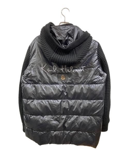 KARL HELMUT（カールヘルム）Karl Helmut (カールヘルム) ニット切替ジャケット ブラック サイズ:Ｍの古着・服飾アイテム
