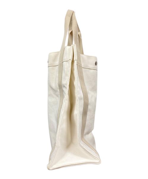 HERMES（エルメス）HERMES (エルメス) キャンバストートバッグ ホワイトの古着・服飾アイテム