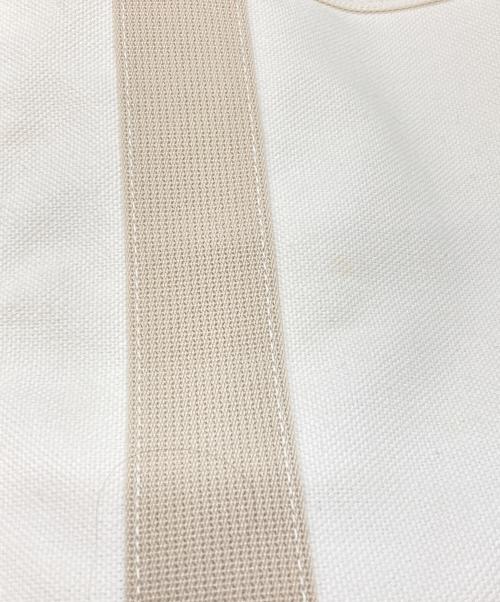 HERMES（エルメス）HERMES (エルメス) キャンバストートバッグ ホワイトの古着・服飾アイテム