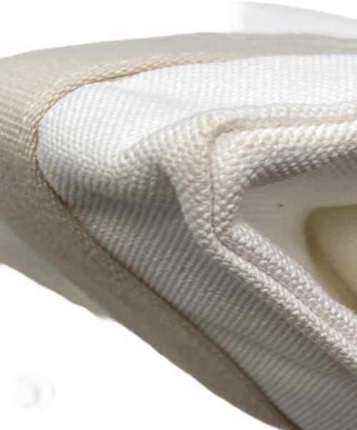 HERMES（エルメス）HERMES (エルメス) キャンバストートバッグ ホワイトの古着・服飾アイテム