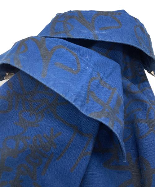 COMME des GARCONS SHIRT（コムデギャルソンシャツ）COMME des GARCONS SHIRT (コムデギャルソンシャツ) SUPREME (シュプリーム) 18AW Painted Canvas Chore Coat ネイビー サイズ:Mの古着・服飾アイテム