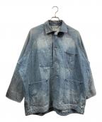 journal standard luxeジャーナルスタンダード ラックス）の古着「10OZデニム ワークカバーオール」｜インディゴ