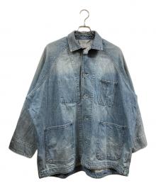 journal standard luxe（ジャーナルスタンダード ラックス）の古着「10OZデニム ワークカバーオール」｜インディゴ