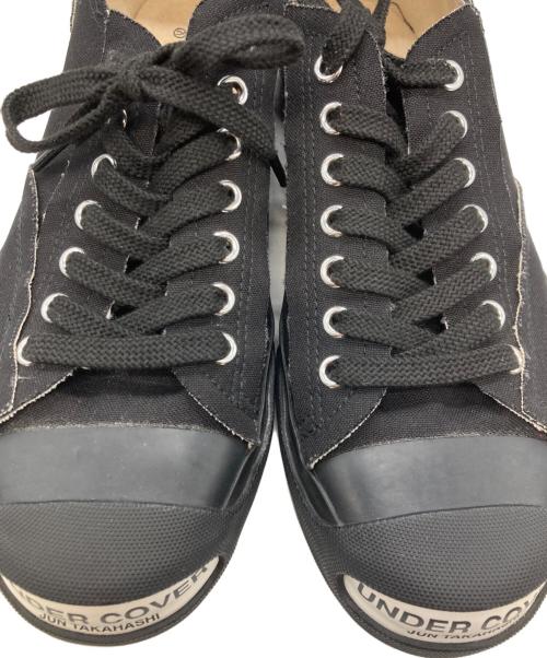 UNDERCOVER（アンダーカバー）UNDERCOVER (アンダーカバー) TOE LOGO LEATHER SNEAKERS ブラック サイズ:Sの古着・服飾アイテム