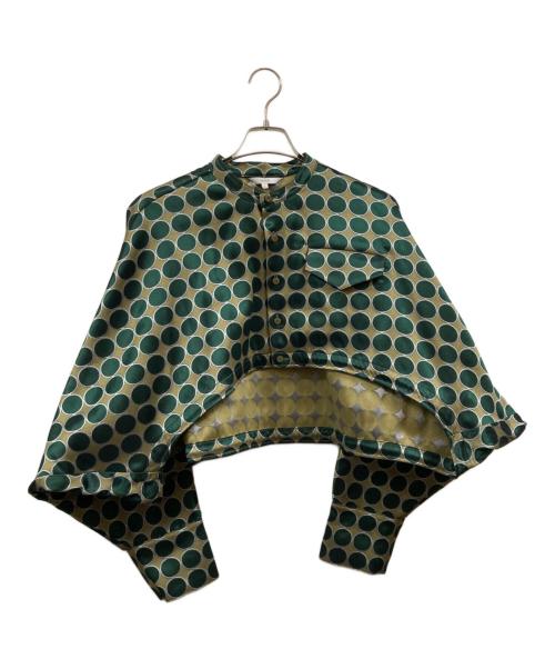 UN3D.（アンスリード）UN3D. (アンスリード) JACQUARD SH BZ グリーン サイズ:FREEの古着・服飾アイテム