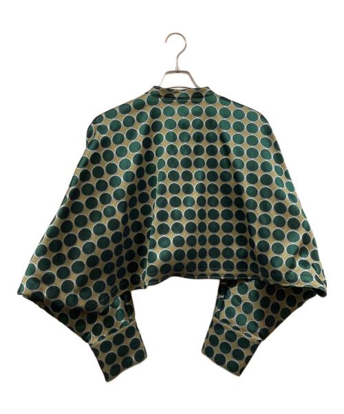 UN3D.（アンスリード）UN3D. (アンスリード) JACQUARD SH BZ グリーン サイズ:FREEの古着・服飾アイテム