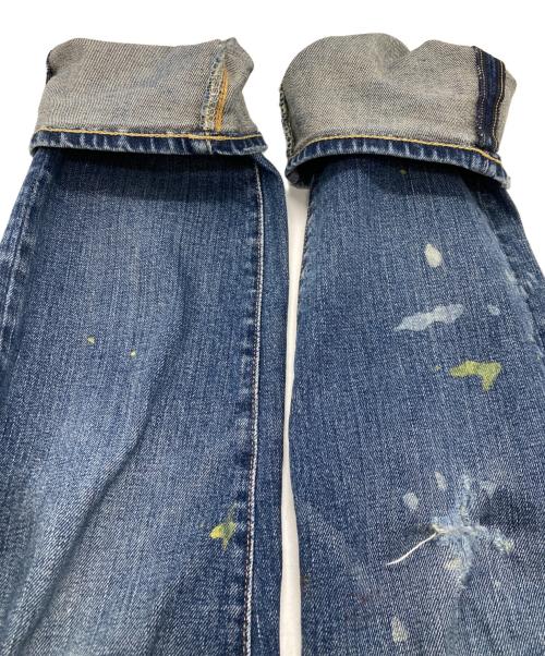 POLO RALPH LAUREN（ポロ・ラルフローレン）POLO RALPH LAUREN (ポロ・ラルフローレン) ボタンフライペイントデニムパンツ インディゴ サイズ:29/30の古着・服飾アイテム