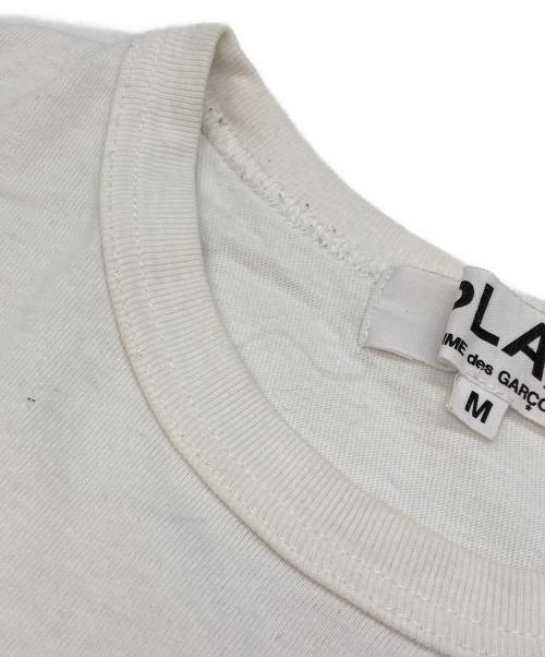 PLAY COMME des GARCONS（プレイコムデギャルソン）PLAY COMME des GARCONS (プレイコムデギャルソン) ダブルハートTシャツ ホワイト サイズ:Mの古着・服飾アイテム