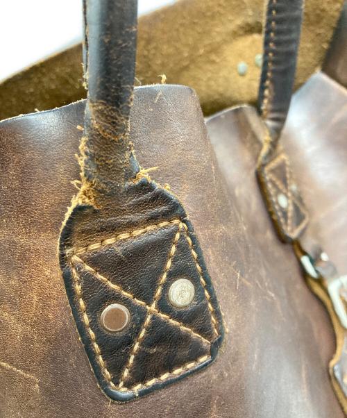 BILLYKIRK（ビリーカーク）BILLYKIRK (ビリーカーク) レザーバッグ ブラウンの古着・服飾アイテム