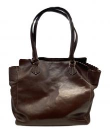 BOLDRINI SELLERIA（ボルドリーニ セレリア）の古着「レザートートバッグ」｜ブラウン