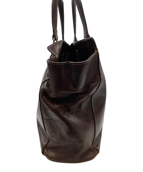 BOLDRINI SELLERIA（ボルドリーニ セレリア）BOLDRINI SELLERIA (ボルドリーニ セレリア) レザートートバッグ ブラウンの古着・服飾アイテム