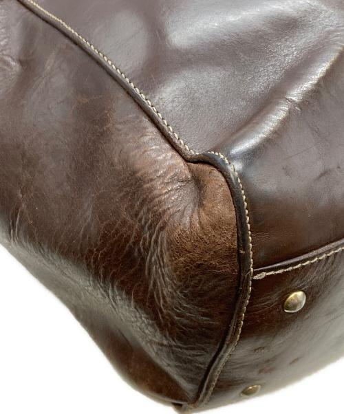 BOLDRINI SELLERIA（ボルドリーニ セレリア）BOLDRINI SELLERIA (ボルドリーニ セレリア) レザートートバッグ ブラウンの古着・服飾アイテム